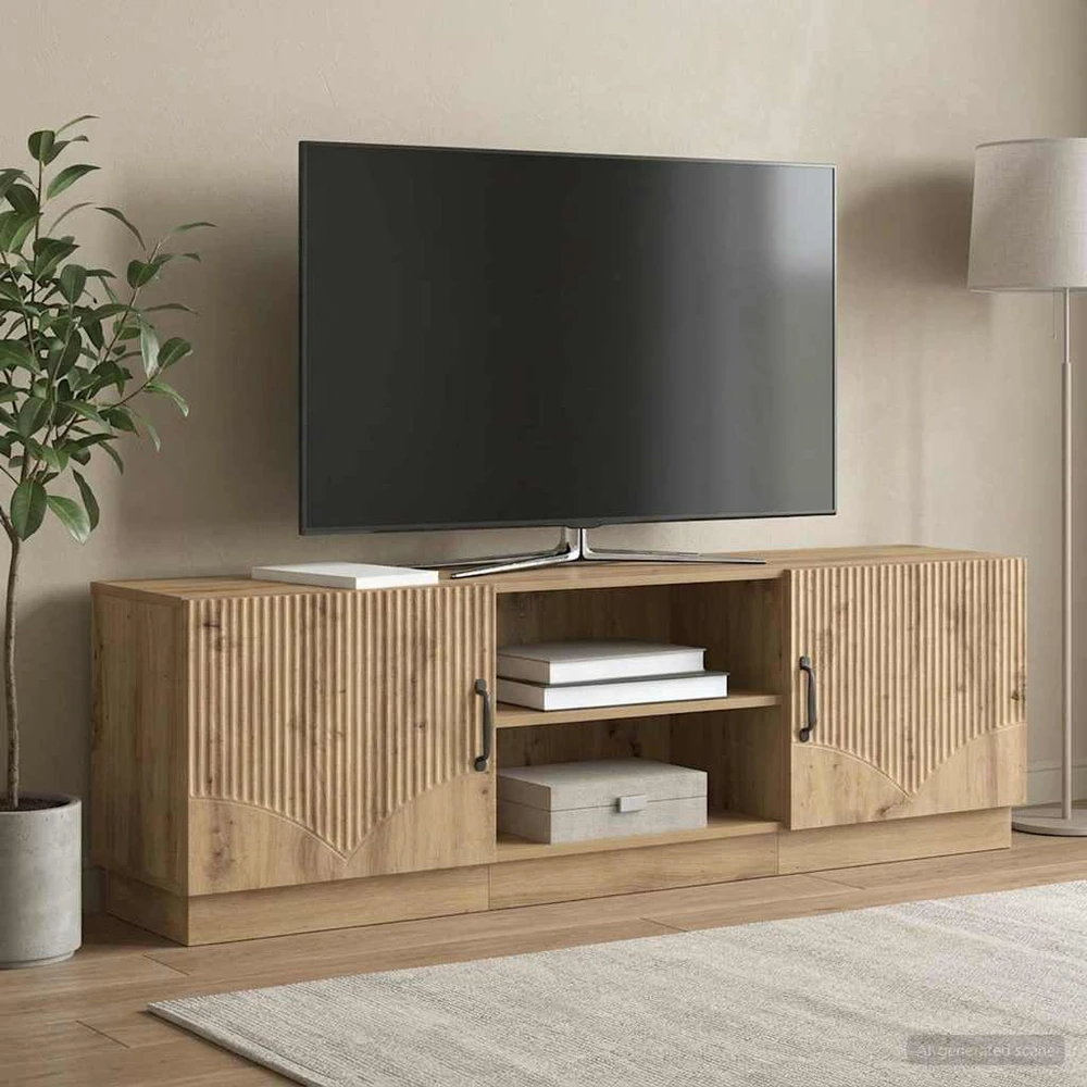 TV staliukas Televizoriaus spintelė 150 x 31 x 47 cm Artisano ąžuolo