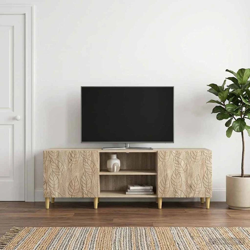 TV staliukas Televizoriaus spintelė 150 x 31 x 50 cm Sonoma ąžuolas
