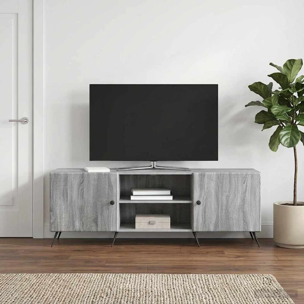 TV staliukas Televizoriaus spintelė 150 x 31 x 50 cm Pilka sonoma ąžuolo
