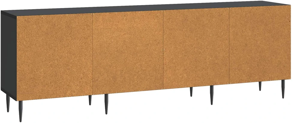 TV staliukas Televizoriaus spintelė 150 x 31 x 50 cm Juoda Apdirbta mediena