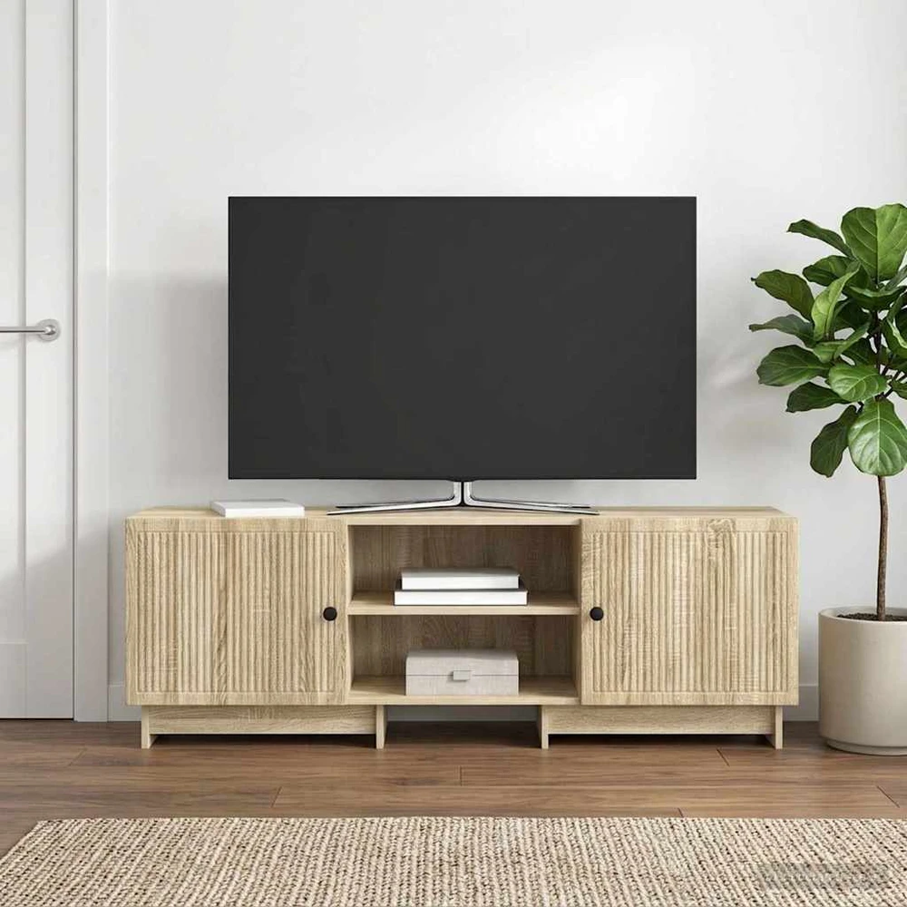 TV staliukas Televizoriaus spintelė 150 x 31 x 50 cm Sonoma ąžuolas