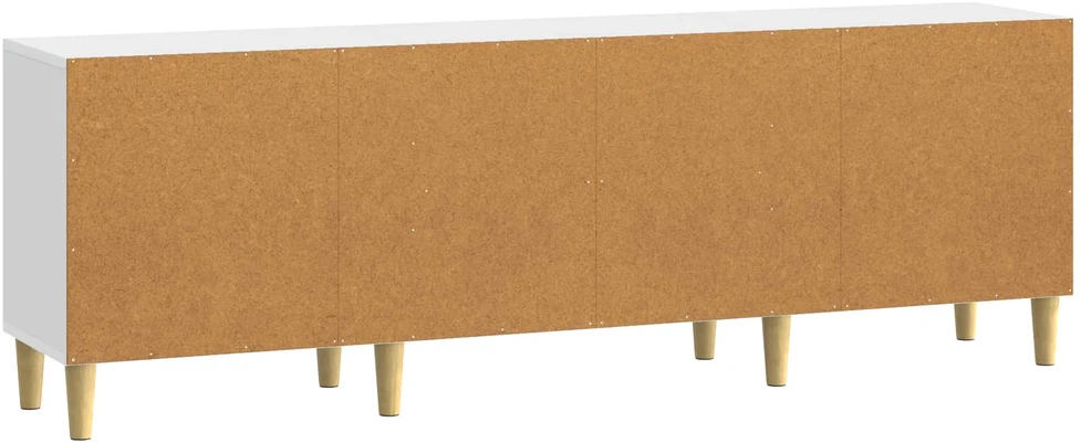 TV staliukas Televizoriaus spintelė 150 x 31 x 50 cm Itin blizgi balta