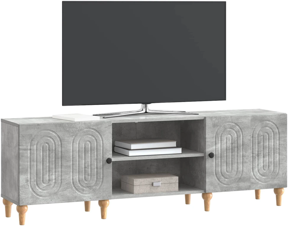 TV staliukas Televizoriaus spintelė 150 x 31 x 50 cm Betono pilka