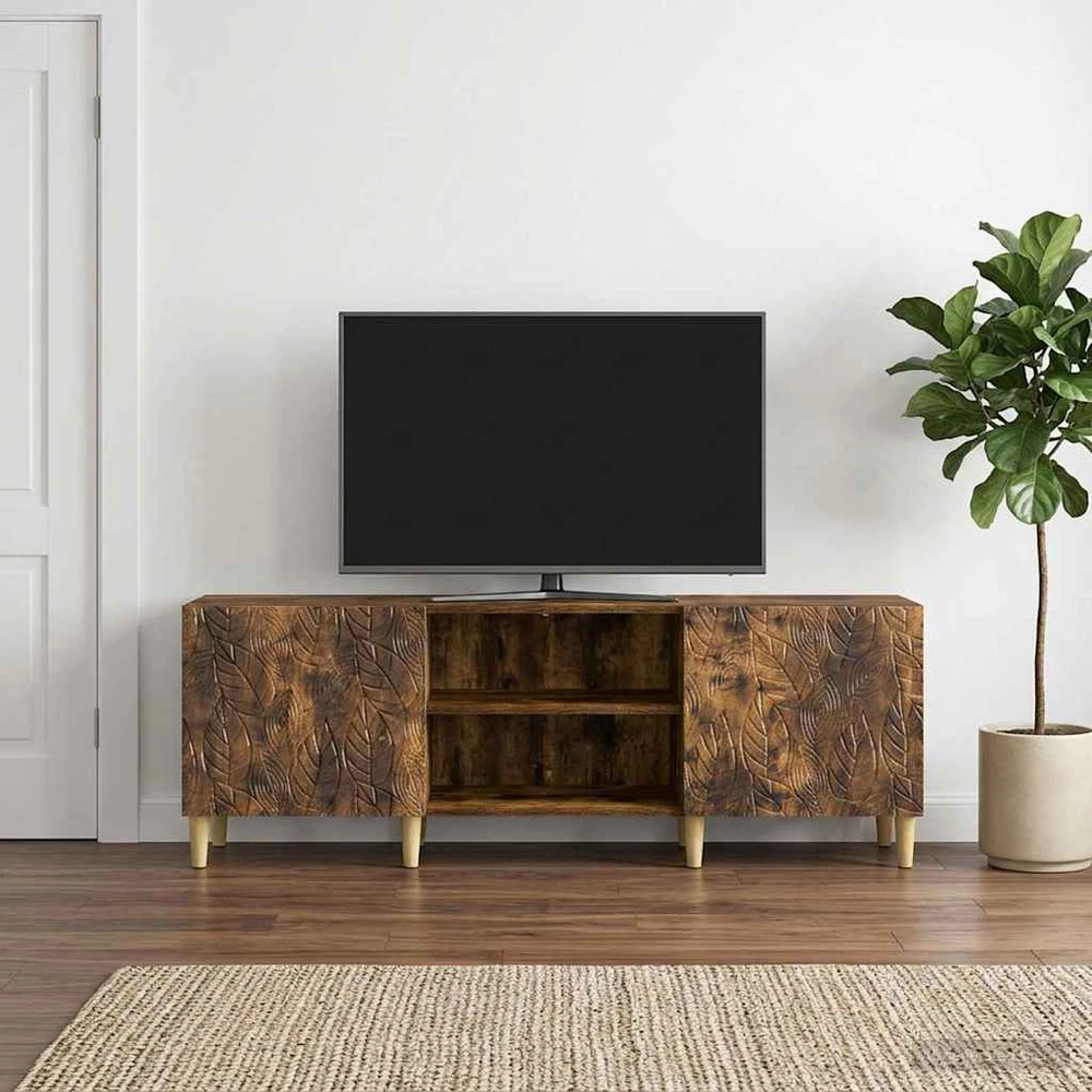 TV staliukas Televizoriaus spintelė 150 x 31 x 50 cm Dūminio ąžuolo