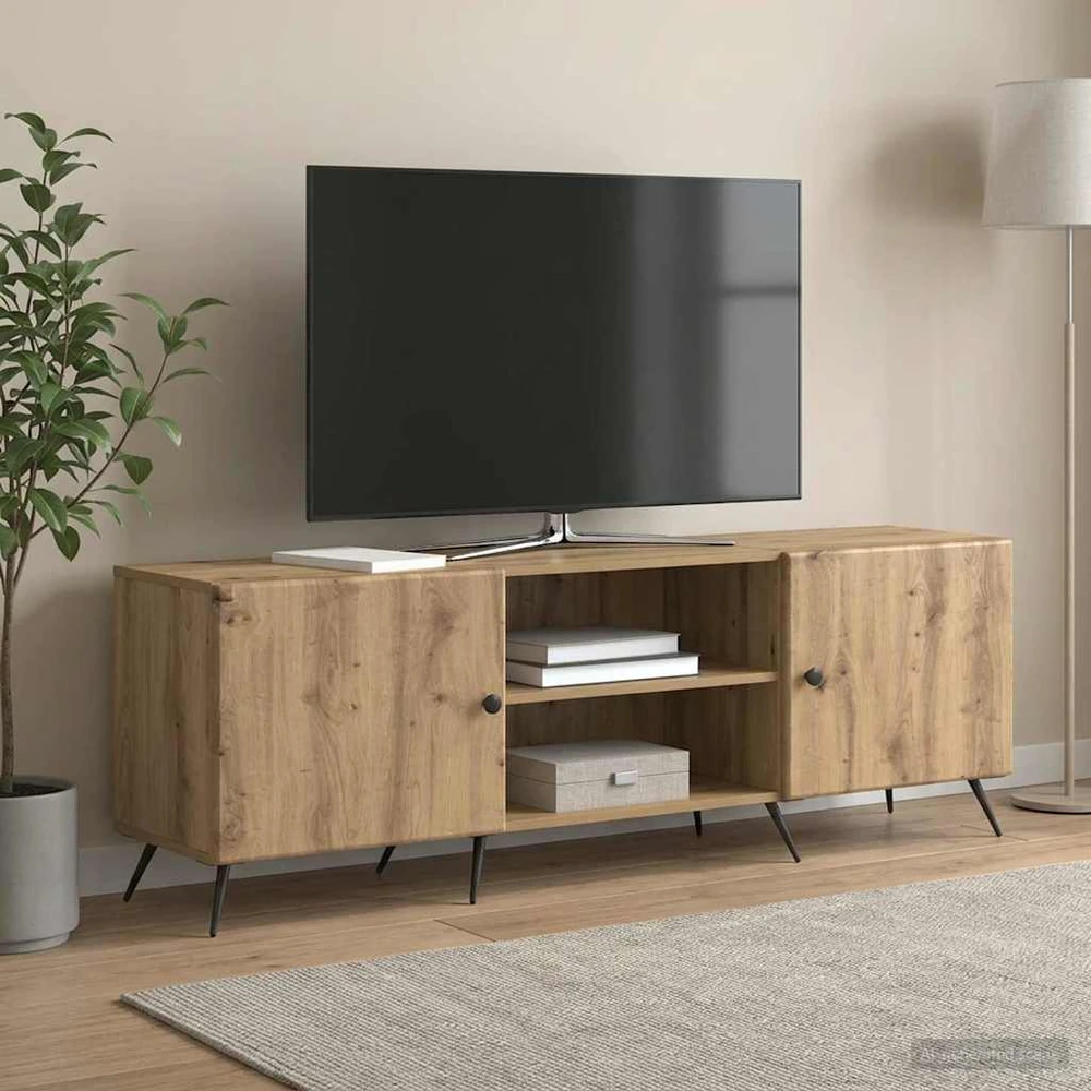 TV staliukas Televizoriaus spintelė 150 x 31 x 50 cm Artisano ąžuolo