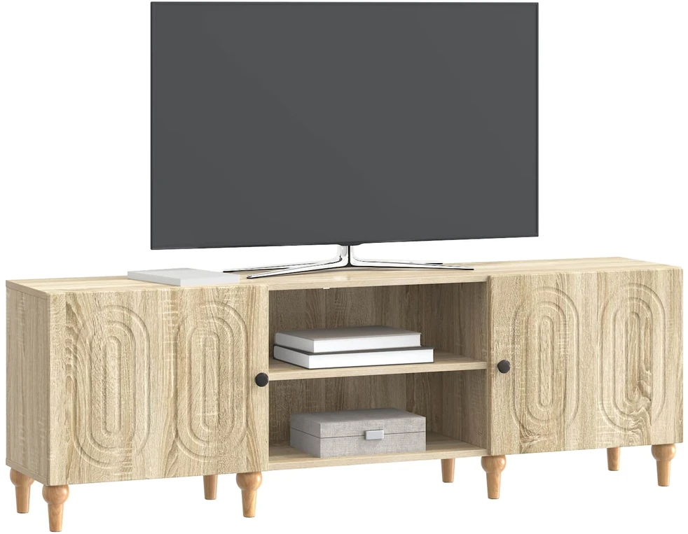 TV staliukas Televizoriaus spintelė 150 x 31 x 50 cm Sonoma ąžuolas