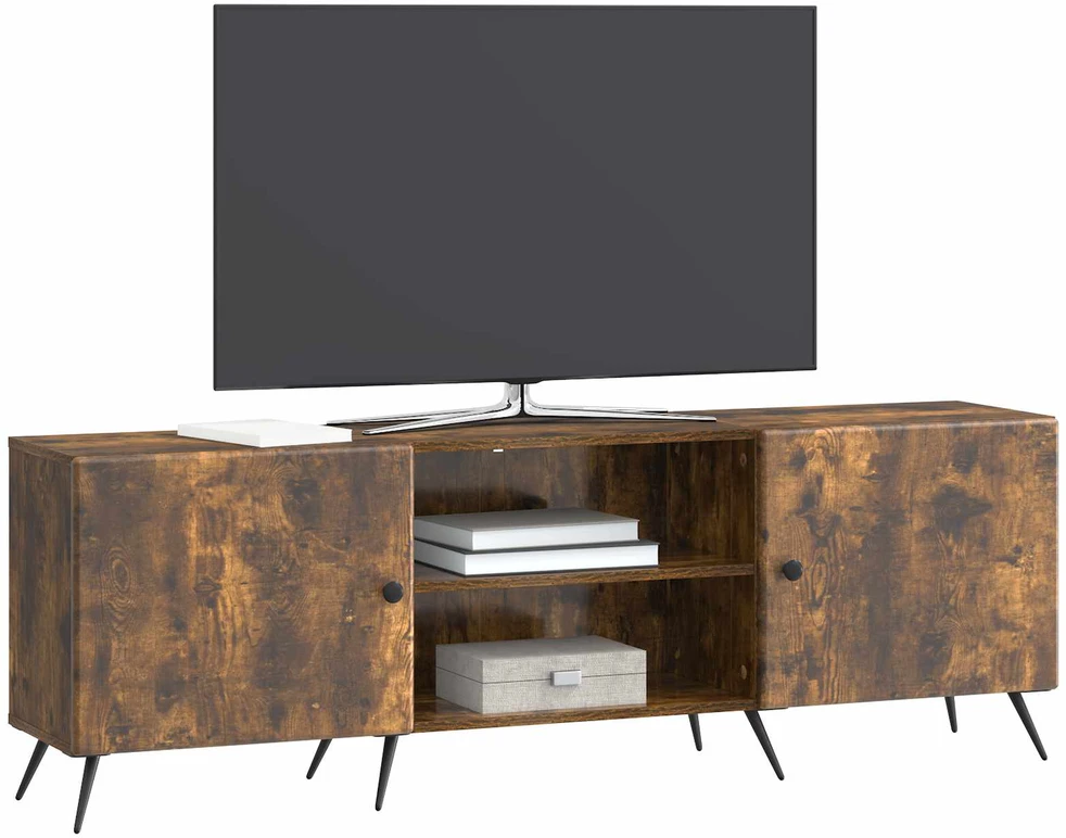 TV staliukas Televizoriaus spintelė 150 x 31 x 50 cm Dūminio ąžuolo