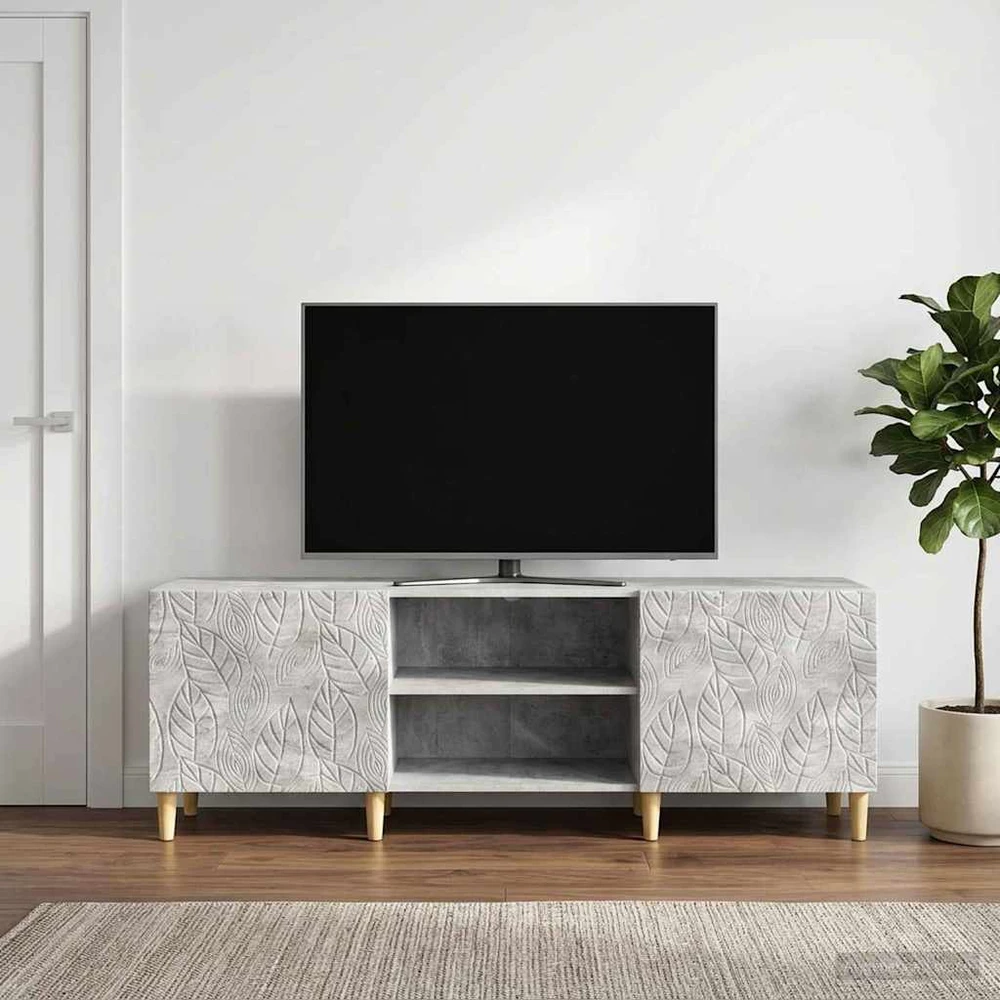 TV staliukas Televizoriaus spintelė 150 x 31 x 50 cm Betono pilka