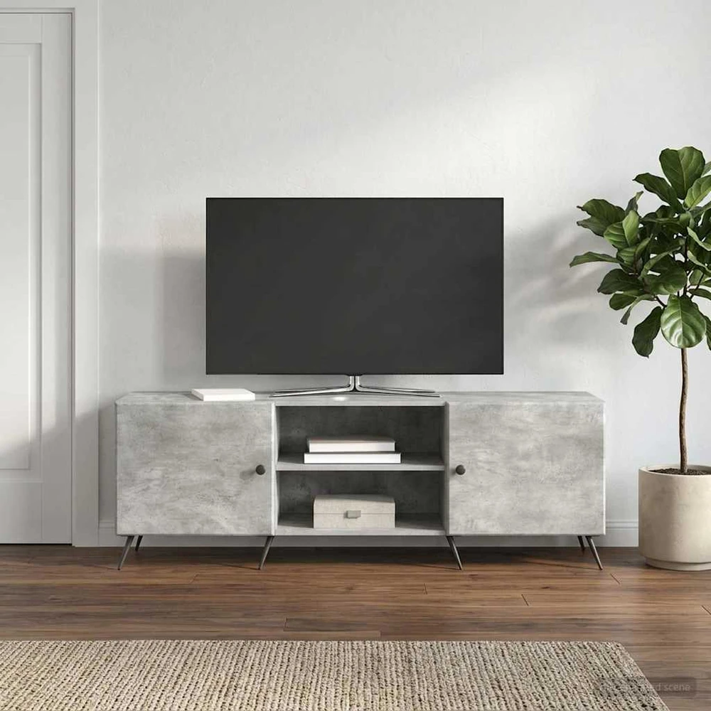TV staliukas Televizoriaus spintelė 150 x 31 x 50 cm Betono pilka