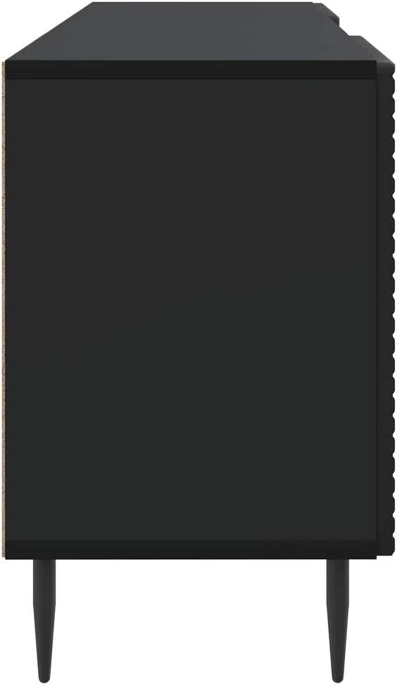 TV staliukas Televizoriaus spintelė 150 x 31 x 50 cm Juoda Apdirbta mediena