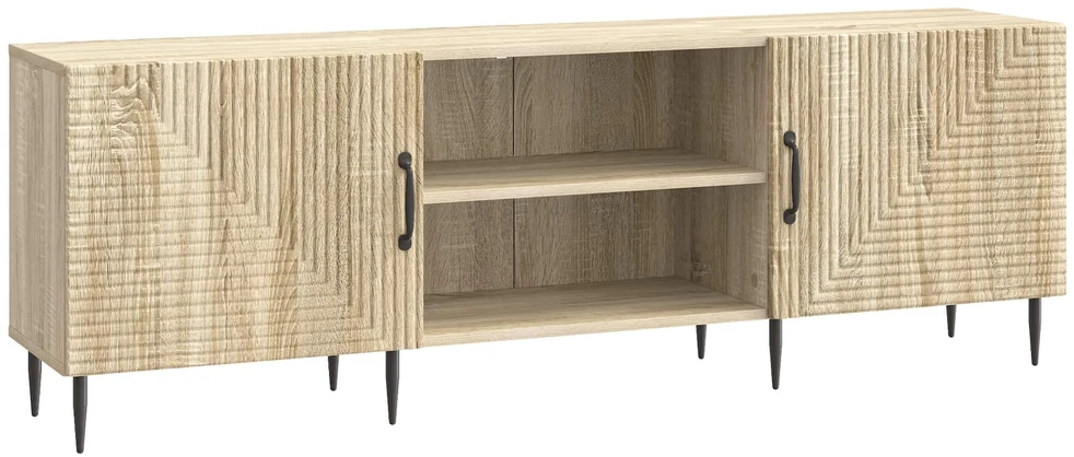 TV staliukas Televizoriaus spintelė 150 x 31 x 50 cm Sonoma ąžuolas