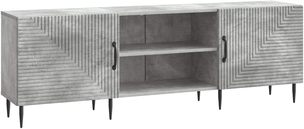 TV staliukas Televizoriaus spintelė 150 x 31 x 50 cm Betono pilka