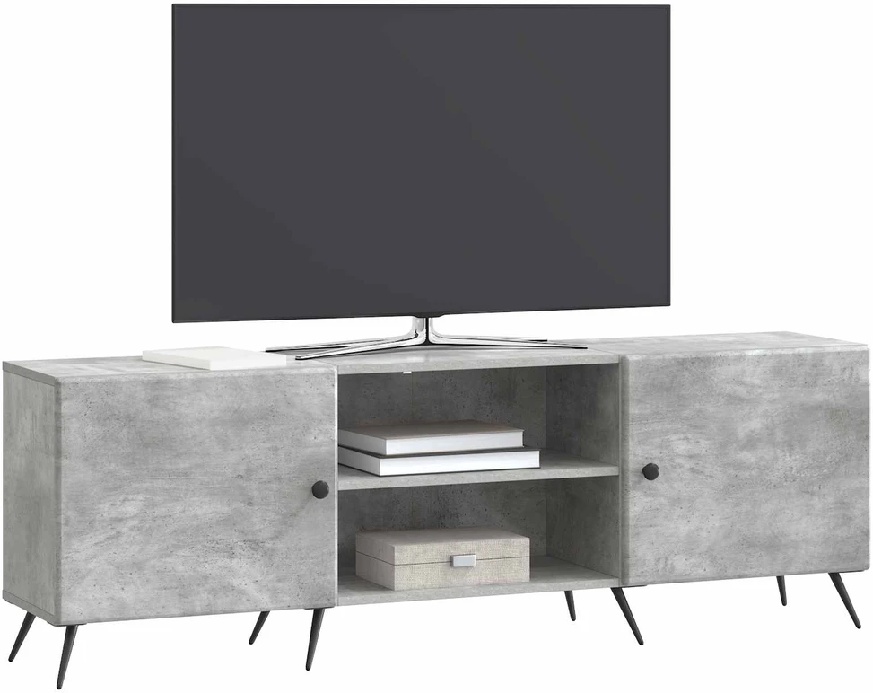 TV staliukas Televizoriaus spintelė 150 x 31 x 50 cm Betono pilka