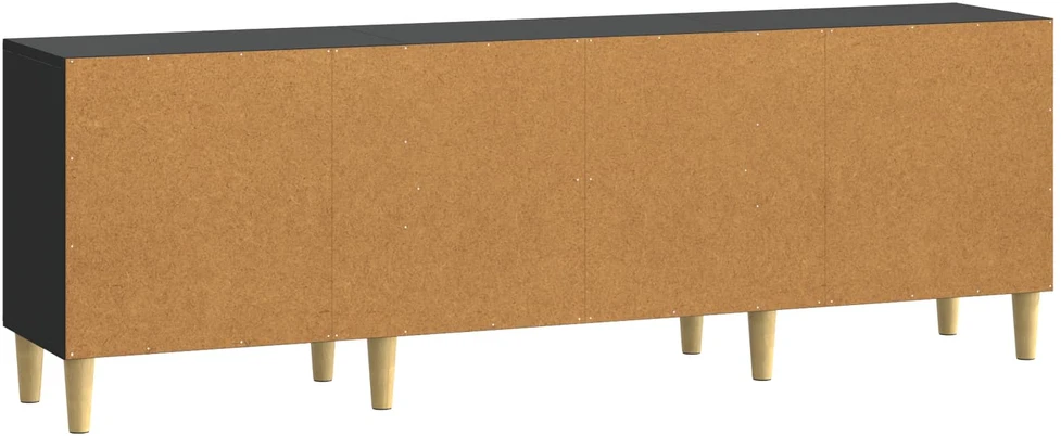 TV staliukas Televizoriaus spintelė 150 x 31 x 50 cm Juoda Apdirbta mediena