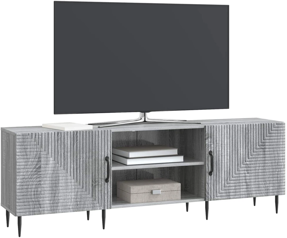 TV staliukas Televizoriaus spintelė 150 x 31 x 50 cm Pilka sonoma ąžuolo