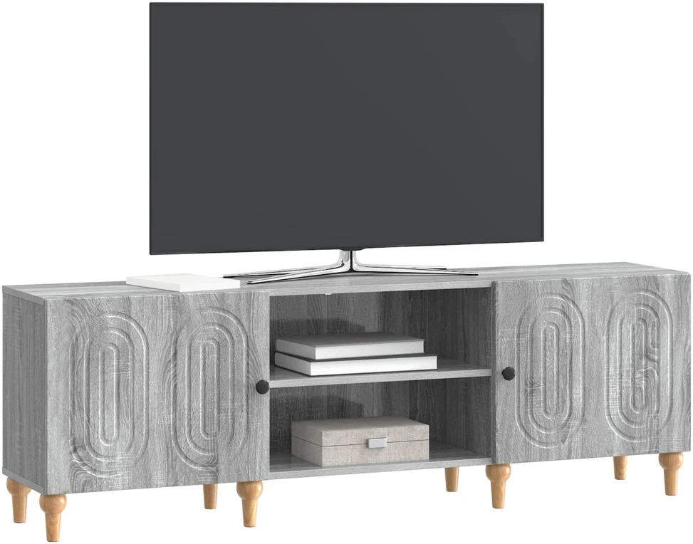 TV staliukas Televizoriaus spintelė 150 x 31 x 50 cm Pilka sonoma ąžuolo