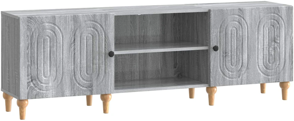 TV staliukas Televizoriaus spintelė 150 x 31 x 50 cm Pilka sonoma ąžuolo