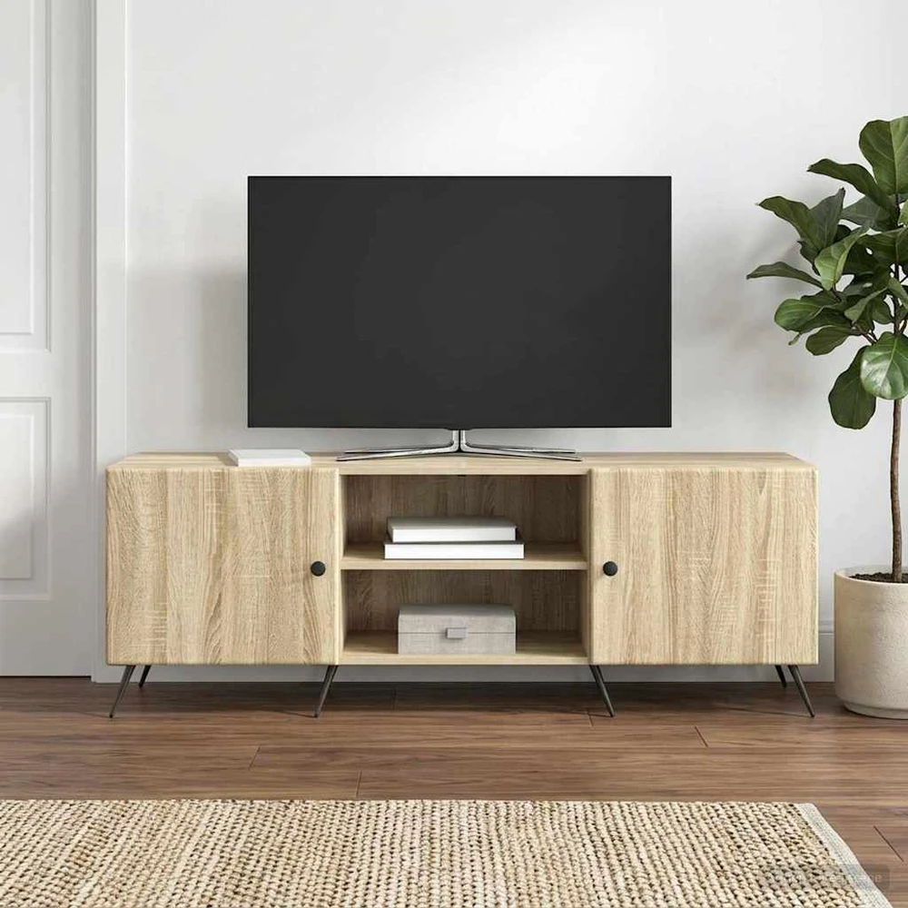TV staliukas Televizoriaus spintelė 150 x 31 x 50 cm Sonoma ąžuolas