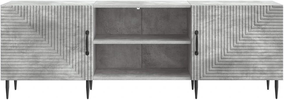 TV staliukas Televizoriaus spintelė 150 x 31 x 50 cm Betono pilka