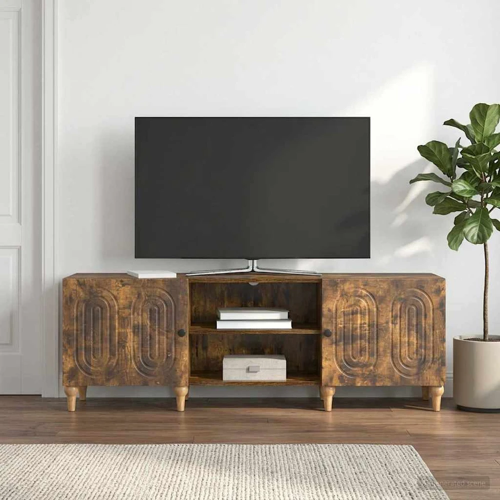 TV staliukas Televizoriaus spintelė 150 x 31 x 50 cm Dūminio ąžuolo