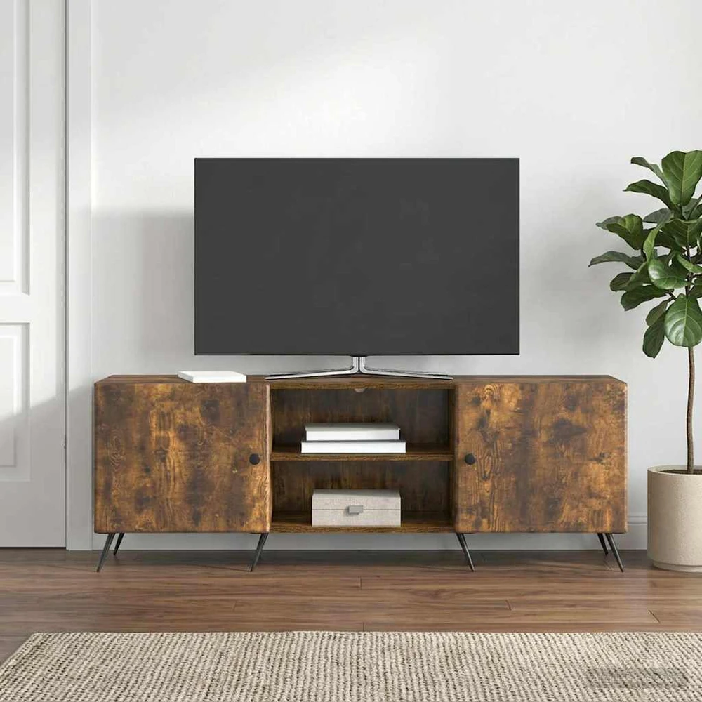 TV staliukas Televizoriaus spintelė 150 x 31 x 50 cm Dūminio ąžuolo