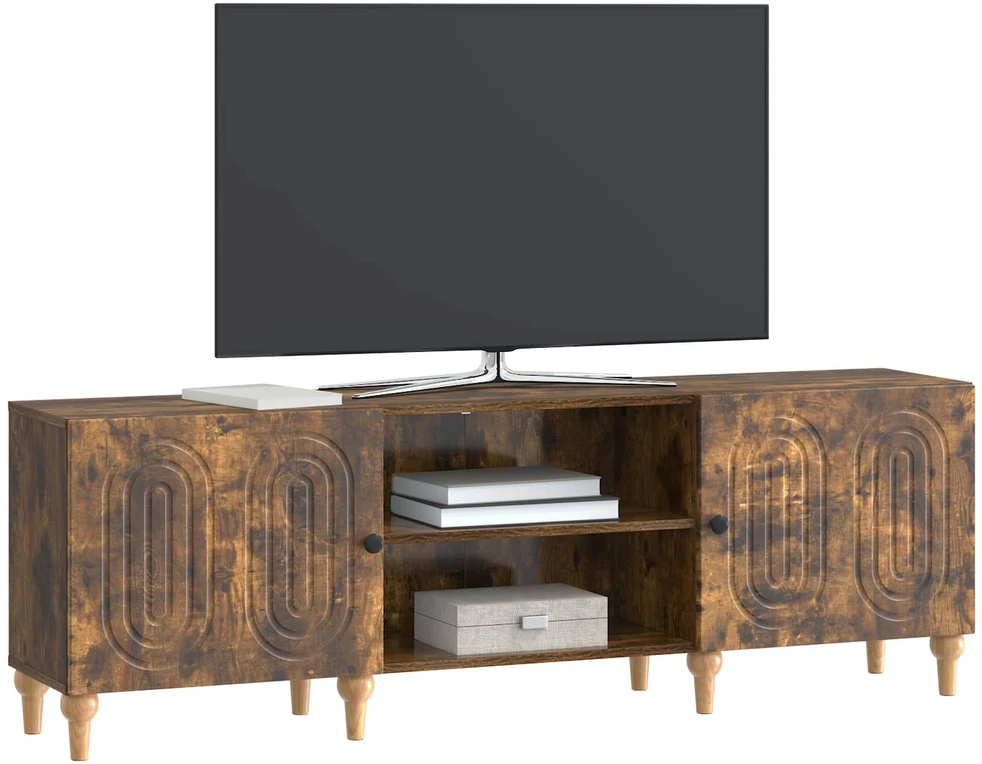 TV staliukas Televizoriaus spintelė 150 x 31 x 50 cm Dūminio ąžuolo