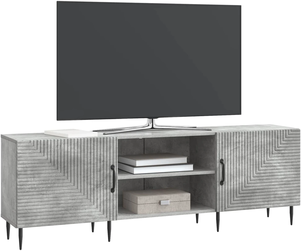 TV staliukas Televizoriaus spintelė 150 x 31 x 50 cm Betono pilka
