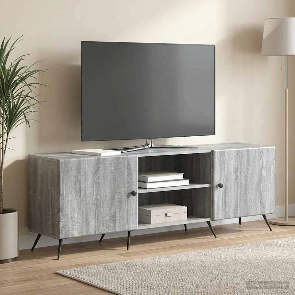TV staliukas Televizoriaus spintelė 150 x 31 x 50 cm Pilka sonoma ąžuolo