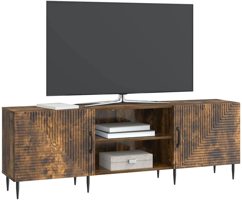 TV staliukas Televizoriaus spintelė 150 x 31 x 50 cm Dūminio ąžuolo