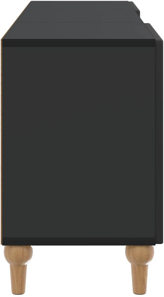 TV staliukas Televizoriaus spintelė 150 x 31 x 50 cm Juoda Apdirbta mediena