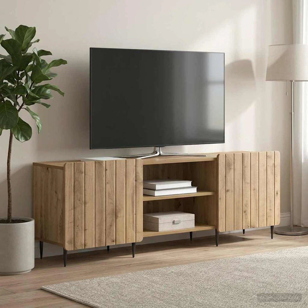 TV staliukas Televizoriaus spintelė 150 x 31 x 52 cm Artisano ąžuolo