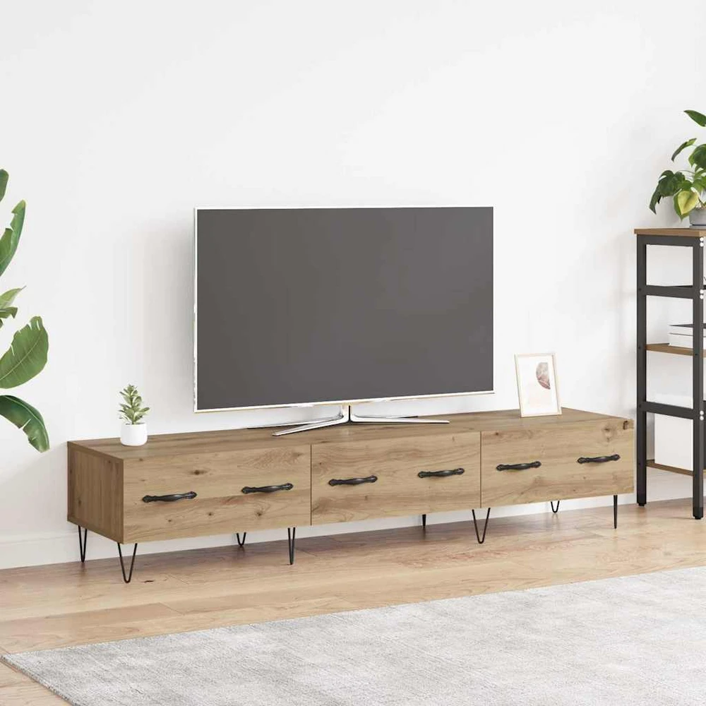 TV staliukas Televizoriaus spintelė 150 x 36 x 30 cm artisano ąžuolo