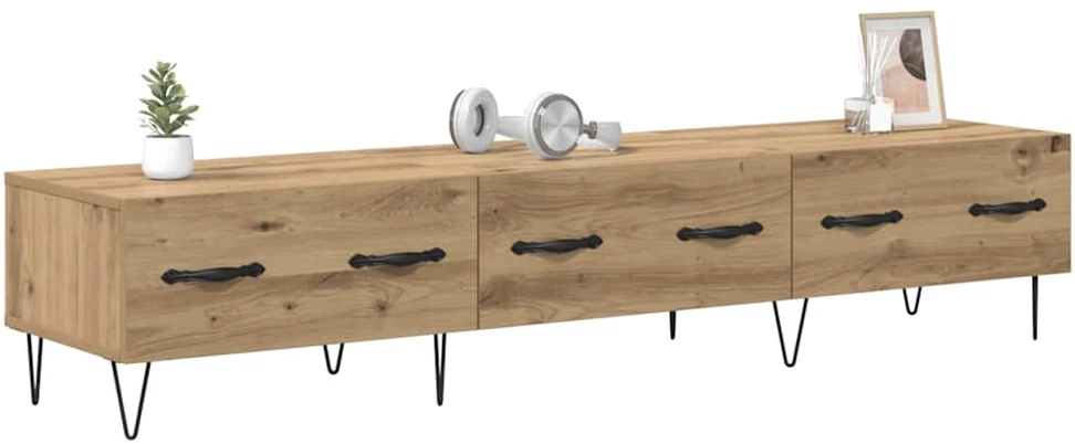 TV staliukas Televizoriaus spintelė 150 x 36 x 30 cm artisano ąžuolo