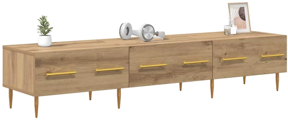 TV staliukas Televizoriaus spintelė 150 x 36 x 30 cm Amatininkų ąžuolas