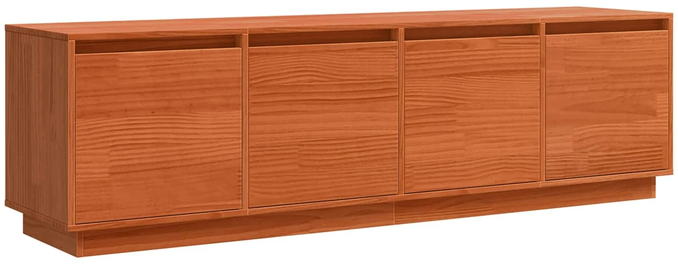 TV staliukas Televizoriaus spintelė 156 x 37 x 45 cm Ruda Apdirbta mediena