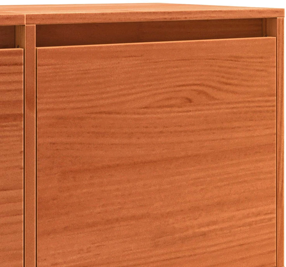 TV staliukas Televizoriaus spintelė 156 x 37 x 45 cm Ruda Apdirbta mediena