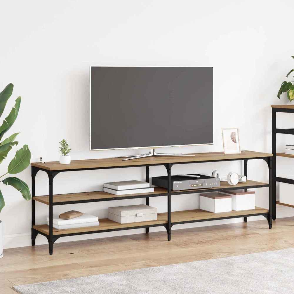 TV staliukas Televizoriaus spintelė 160 x 30 x 50 cm Amatininkų ąžuolas