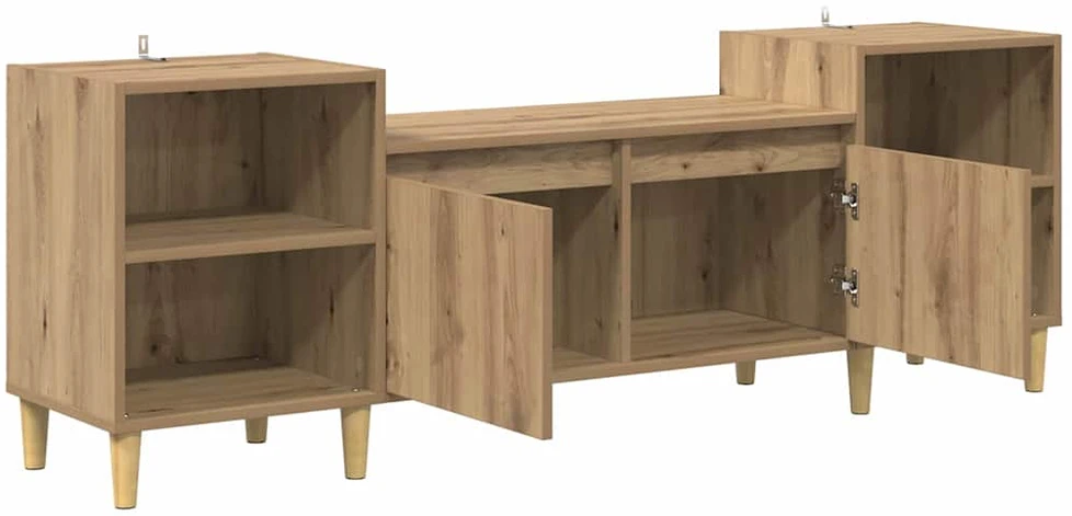 TV staliukas Televizoriaus spintelė 160 x 35 x 55 cm Amatininkų ąžuolas