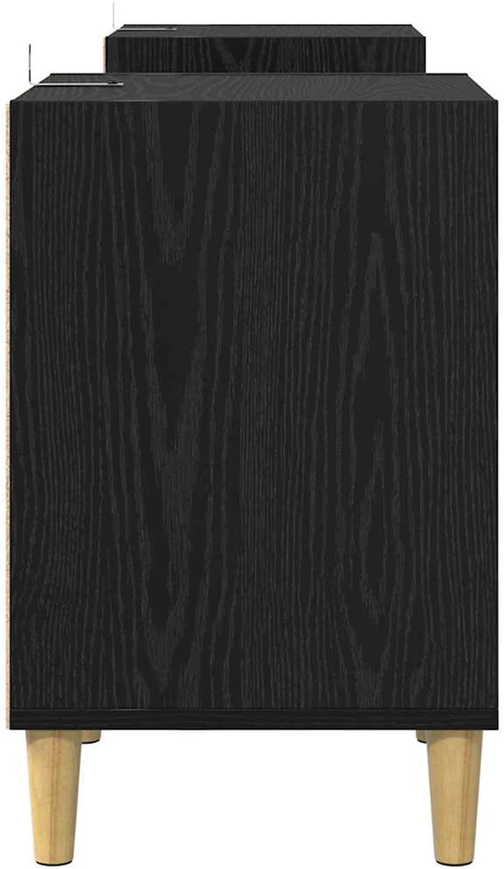 TV staliukas Televizoriaus spintelė 160 x 35 x 55 cm Juodas ąžuolas