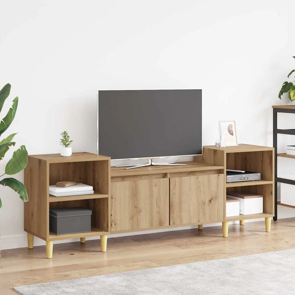 TV staliukas Televizoriaus spintelė 160 x 35 x 55 cm Amatininkų ąžuolas