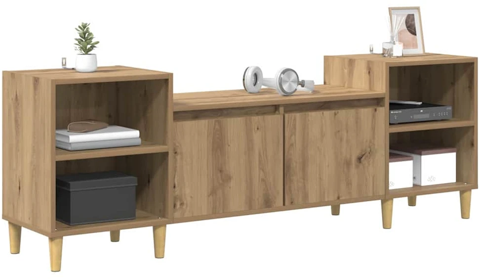 TV staliukas Televizoriaus spintelė 160 x 35 x 55 cm Amatininkų ąžuolas