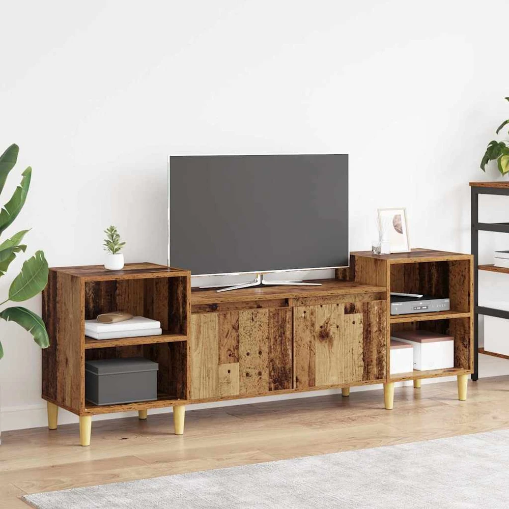 TV staliukas Televizoriaus spintelė 160 x 35 x 55 cm Senovinis medis