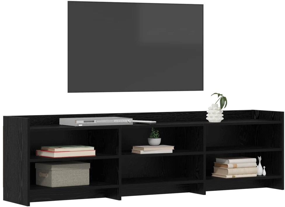 TV staliukas Televizoriaus spintelė 168 x 33 x 47 cm Juodojo ąžuolo