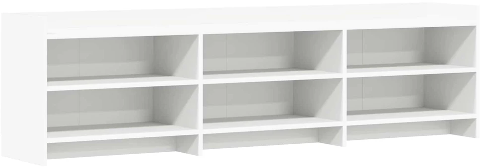 TV staliukas Televizoriaus spintelė 168 x 33 x 47 cm Balta Apdirbta mediena
