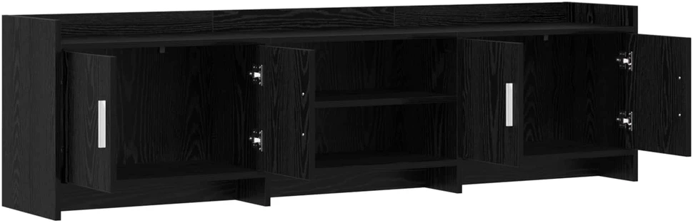 TV staliukas Televizoriaus spintelė 168 x 33 x 47 cm Juodojo ąžuolo