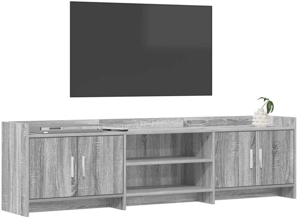 TV staliukas Televizoriaus spintelė 168 x 33 x 47 cm Pilka Sonoma