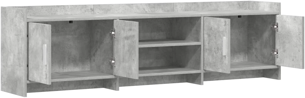 TV staliukas Televizoriaus spintelė 168 x 33 x 47 cm Betono pilka