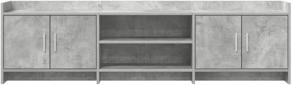 TV staliukas Televizoriaus spintelė 168 x 33 x 47 cm Betono pilka