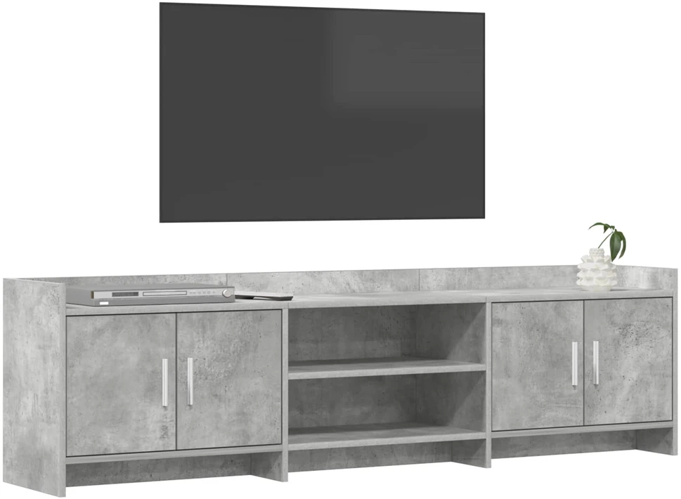 TV staliukas Televizoriaus spintelė 168 x 33 x 47 cm Betono pilka