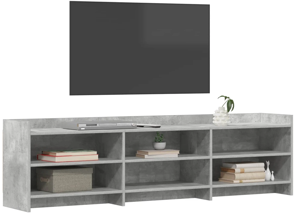 TV staliukas Televizoriaus spintelė 168 x 33 x 47 cm Betono pilka